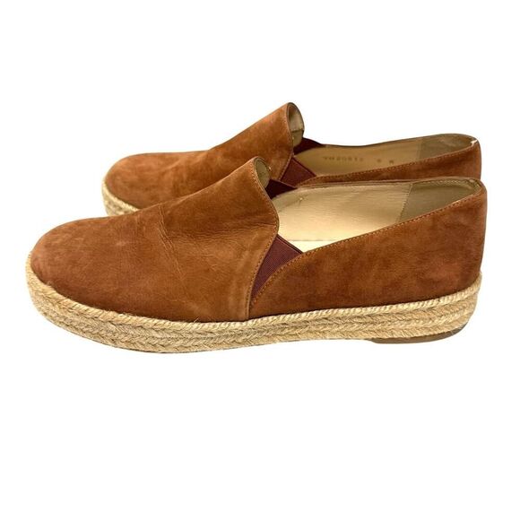 Stuart Weitzman Nugal Tan Suede Flats Women's Sz. 8 - Picture 2 of 7